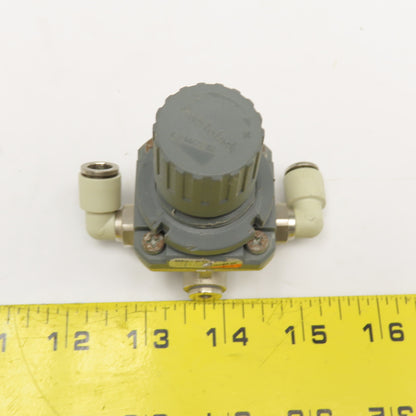 Camozzi M004-R10 G1/4, G1/8 Inline Air Pressure Regulator 0-4 Bar Output