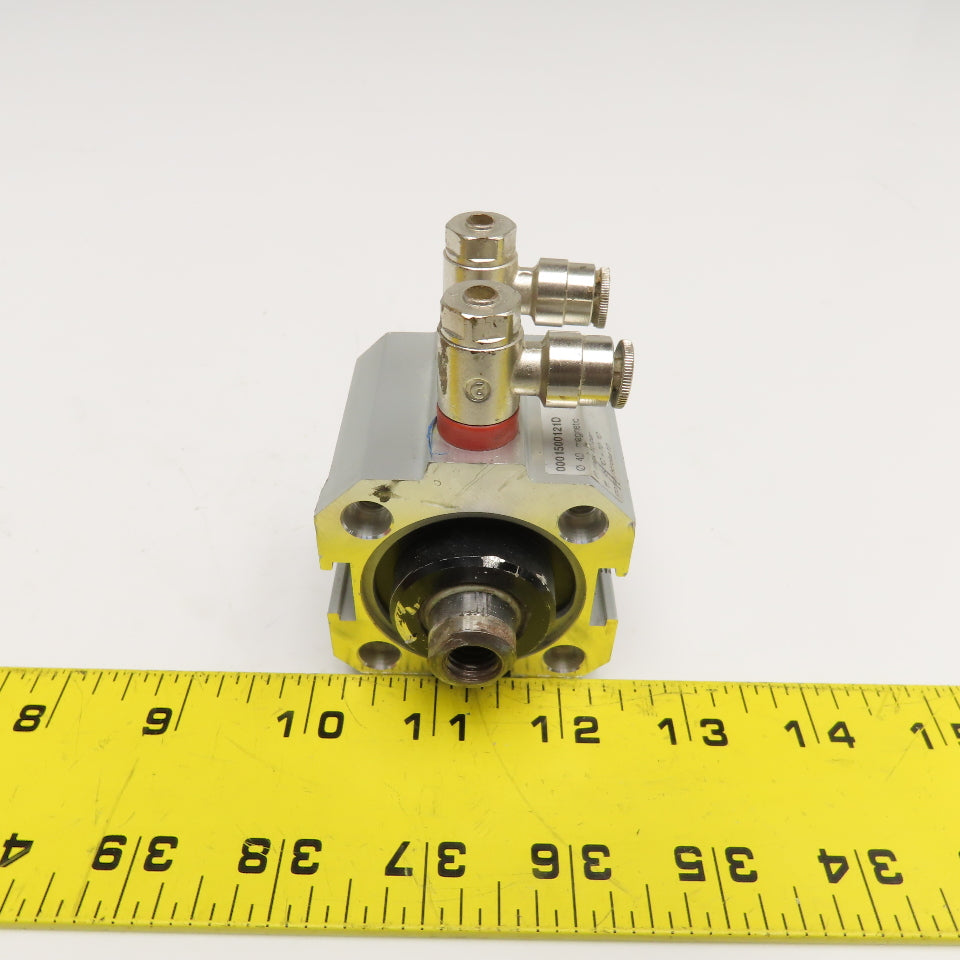 Pizzato 0001500121D 40mm Bore 10mm Stroke Double Acting Air Cylinder