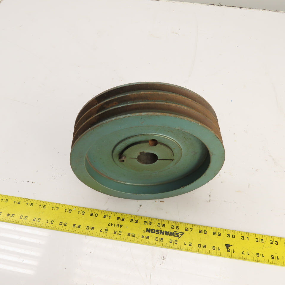Quincy 9.75" OD 3-Groove Air Compressor Pulley Sheave 1-3/8"Bore