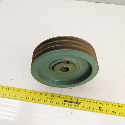 Quincy 9.75" OD 3-Groove Air Compressor Pulley Sheave 1-3/8"Bore