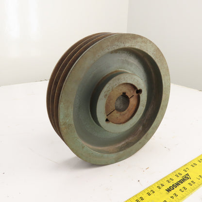Quincy 9.75" OD 3-Groove Air Compressor Pulley Sheave 1-3/8"Bore