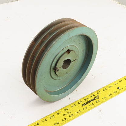 Quincy 9.75" OD 3-Groove Air Compressor Pulley Sheave 1-3/8"Bore
