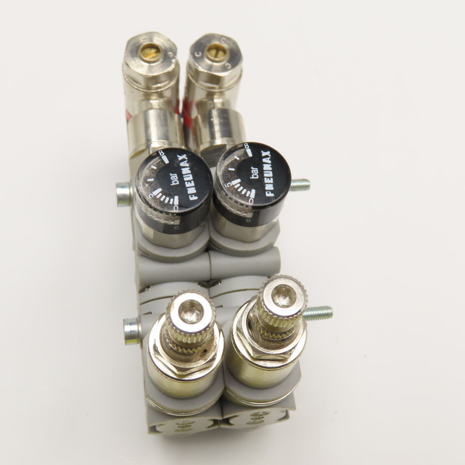 Pneumax 5512H8D4M1XX 4mm Push To Connect Inline Air Pressure Regulator Lot Of 2