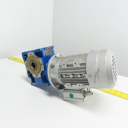 Rossi MR V 50 UO3A 60:1 Ratio Gear Motor Reducer 22RPM Out 0.42KW 3Ph 230/460V