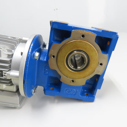 Rossi MR V 50 UO3A 60:1 Ratio Gear Motor Reducer 22RPM Out 0.42KW 3Ph 230/460V