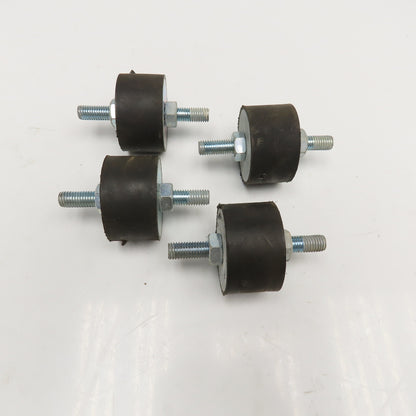 1" OD x 1-1/8" Thick Double Stud Mount Vibration Isolator M10x1.5 Lot Of 4