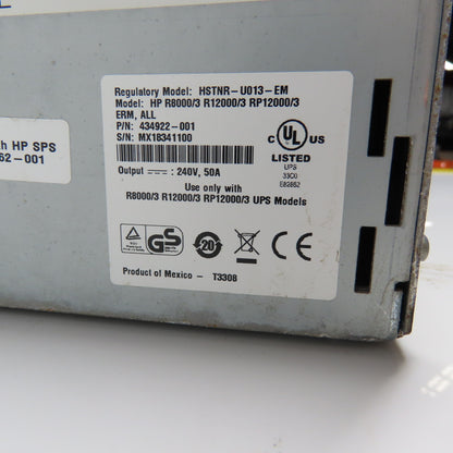 HP 434922-001 R8000/3 R12000/3 RP12000/3 Extended Runtime Battery Module