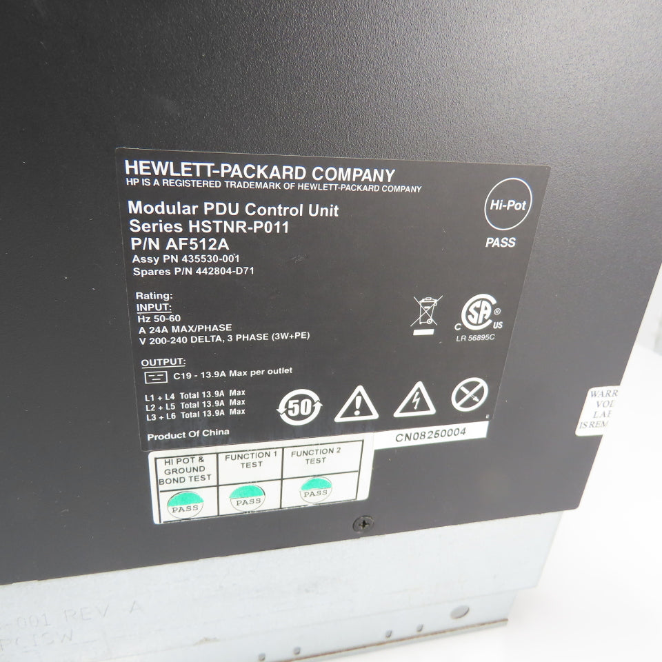 HP AF512A Series HSTNR-P011 Modular PDU Control Unit