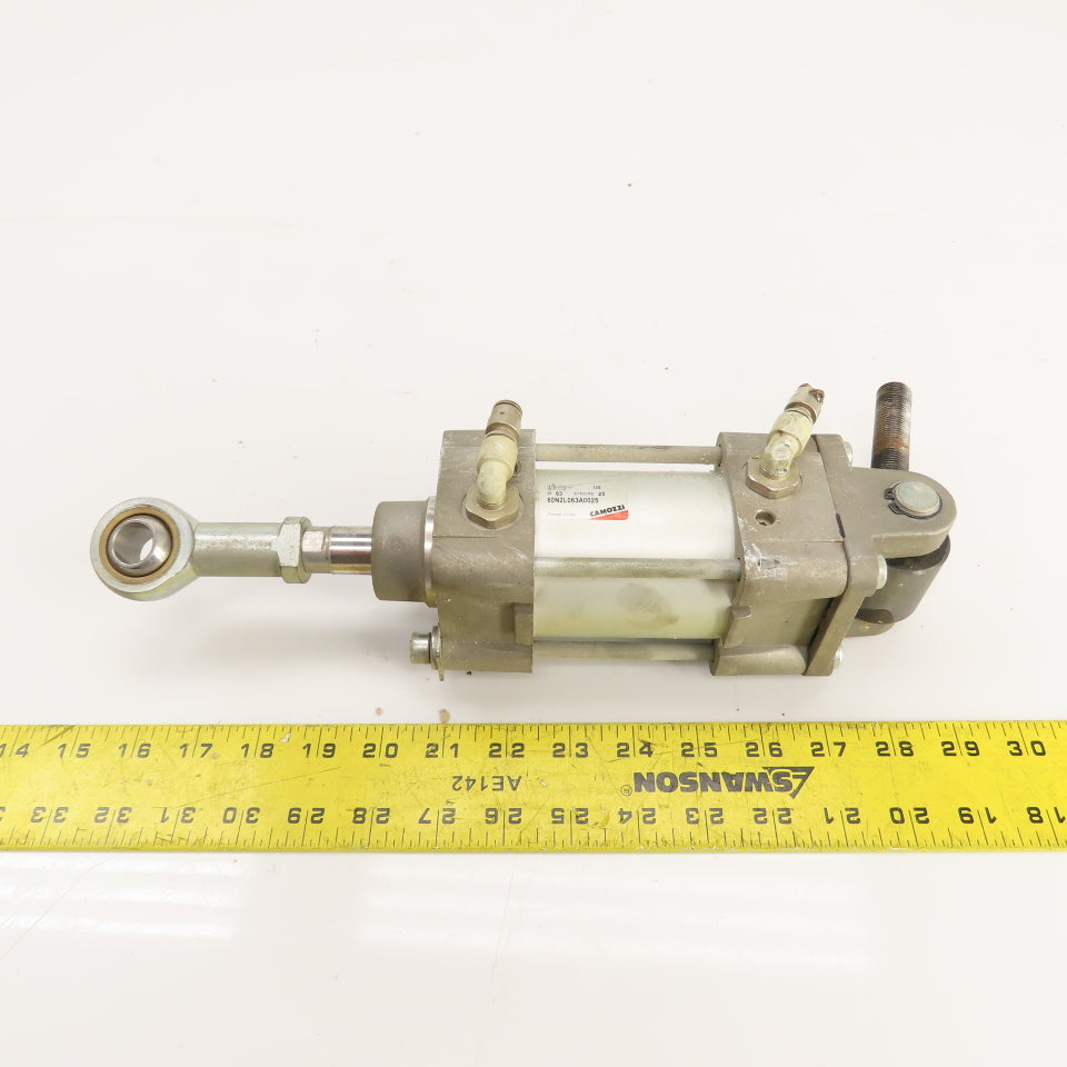 Camozzi 60N2L063A0025 Double Acting Air Cylinder 63mm Bore 25mm Stroke
