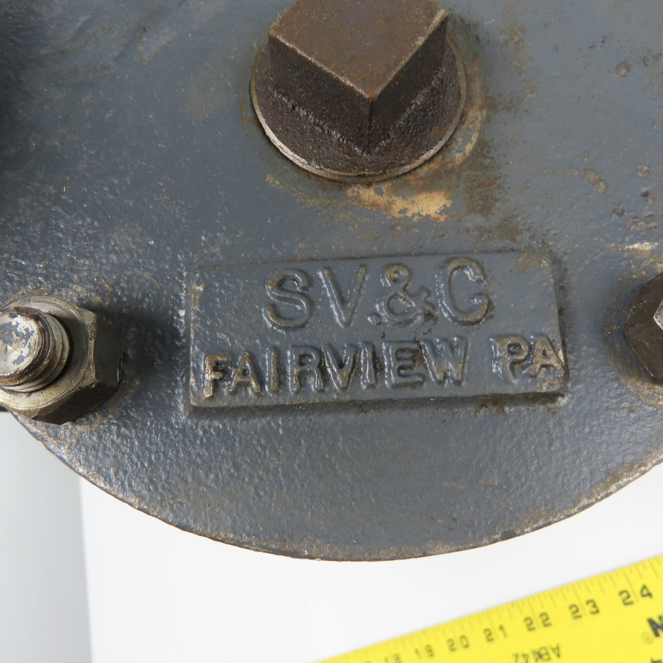 SV&C 3" Flanged Cast Iron Y Strainer 125LB 11-28-78