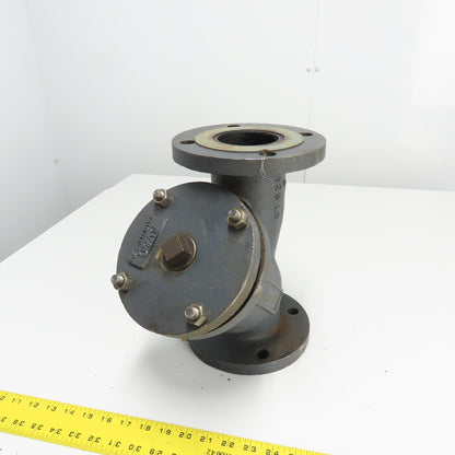 SV&C 3" Flanged Cast Iron Y Strainer 125LB 11-28-78