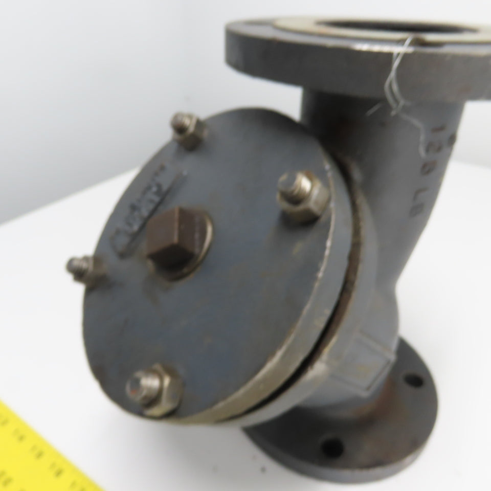 SV&C 3" Flanged Cast Iron Y Strainer 125LB 11-28-78