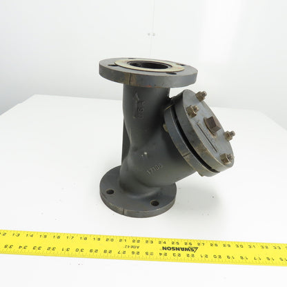 SV&C 3" Flanged Cast Iron Y Strainer 125LB 11-28-78