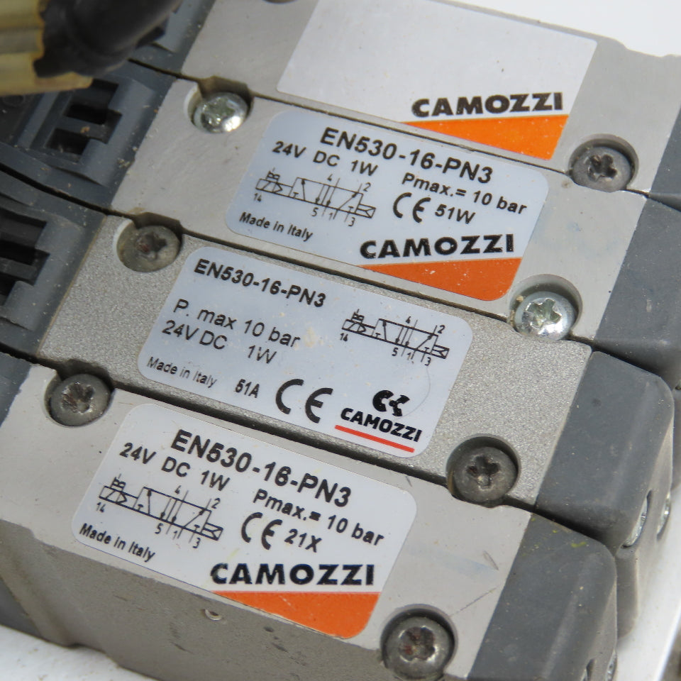 Camozzi EN530-16-PN3 2 Position Pneumatic Valve Bank 24VDC Coil G1/8