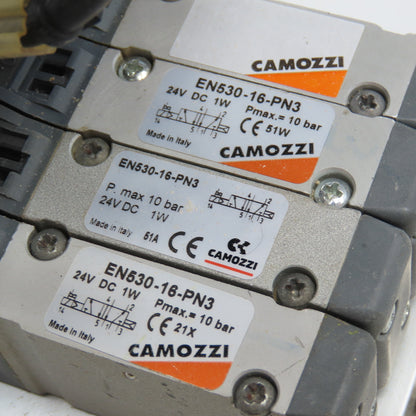 Camozzi EN530-16-PN3 2 Position Pneumatic Valve Bank 24VDC Coil G1/8