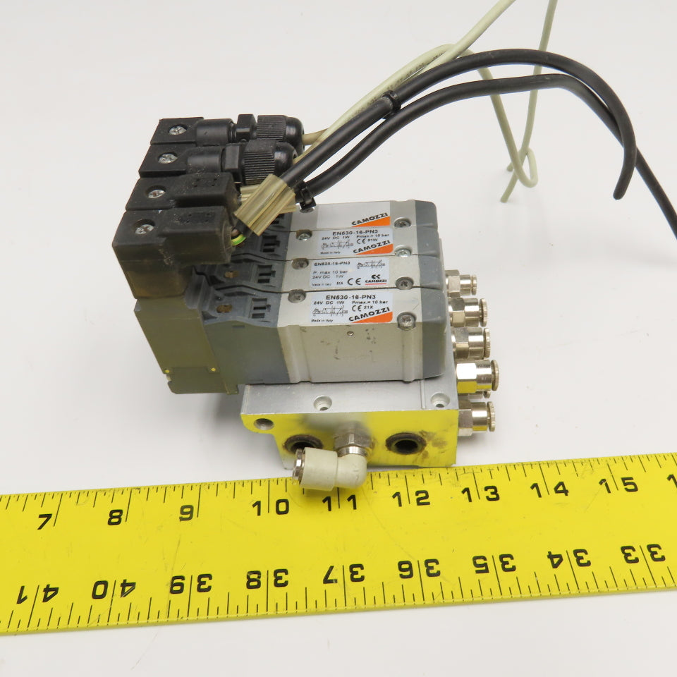 Camozzi EN530-16-PN3 2 Position Pneumatic Valve Bank 24VDC Coil G1/8