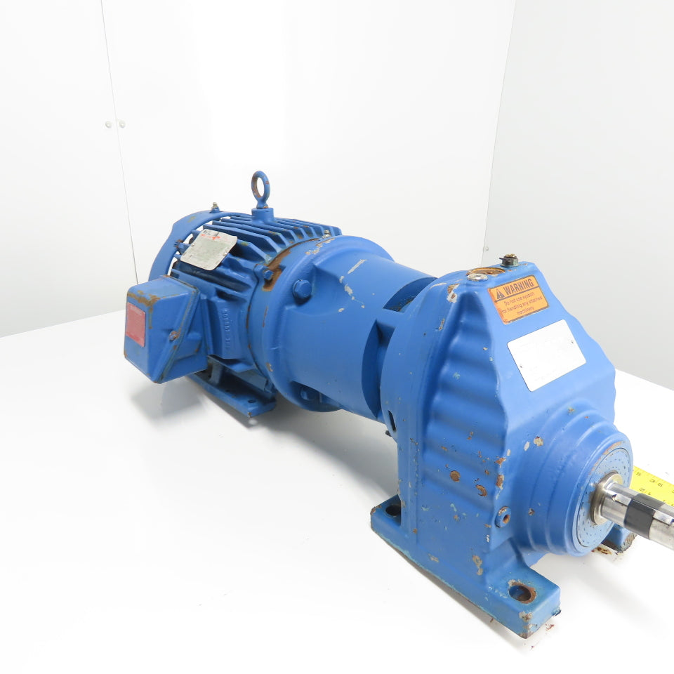SEW Eurodrive RX77LP184 3.25:1 Ratio Inline Gear Motor Reducer 230/460V 3Ph 5HP
