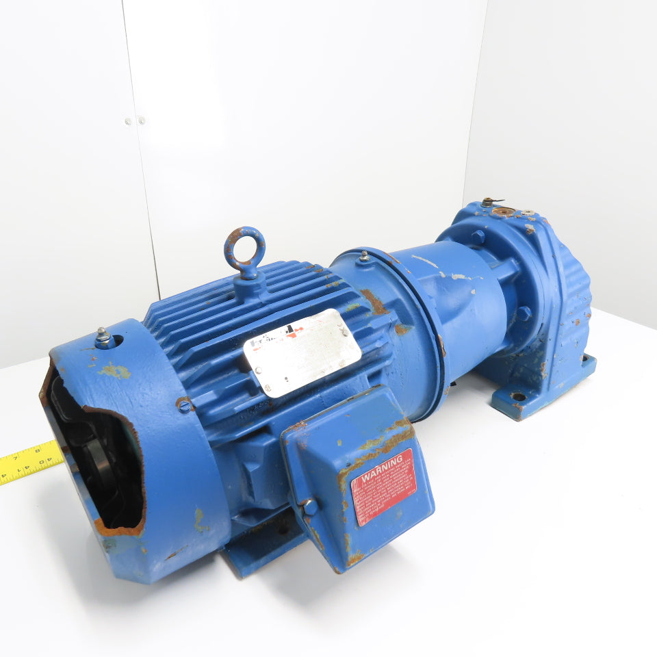 SEW Eurodrive RX77LP184 3.25:1 Ratio Inline Gear Motor Reducer 230/460V 3Ph 5HP