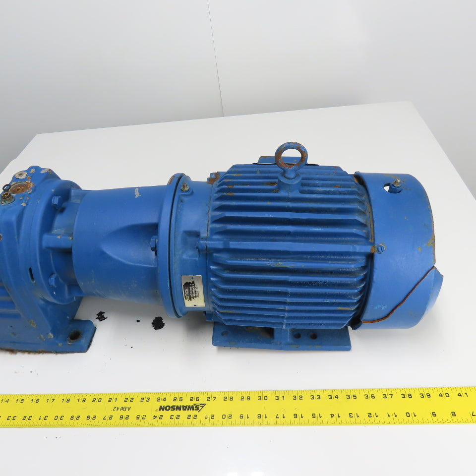 SEW Eurodrive RX77LP184 3.25:1 Ratio Inline Gear Motor Reducer 230/460V 3Ph 5HP