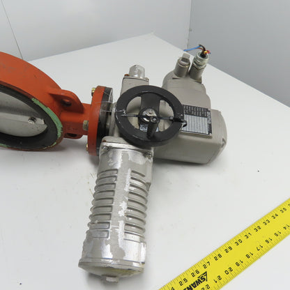 Auma SG05 1/10HP 120V 1Ph Rotary Valve Actuator W/ 7" Butterfly Valve
