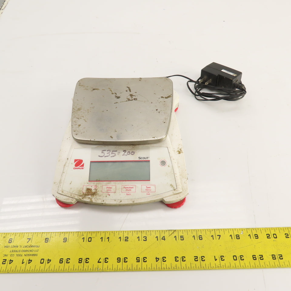 Ohaus Scout SPX8200 Portable Balance 6000g 5VDC W/ Cord