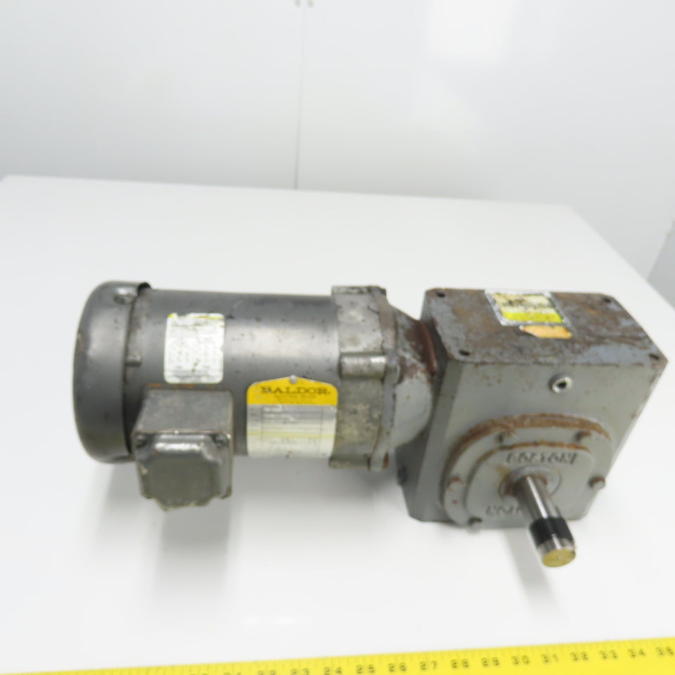 Boston Gear 60:1 Ratio Gear Motor 3/4Hp 230/460V 3Ph 29.19RPM Output