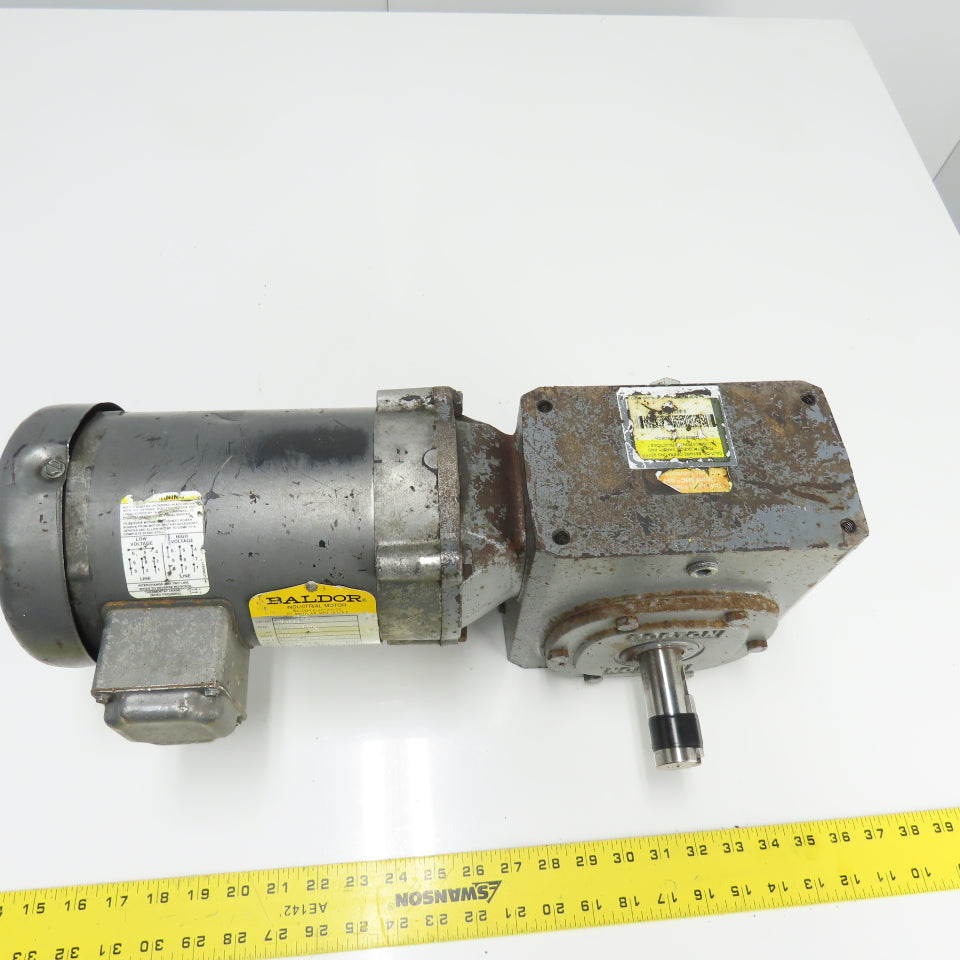 Boston Gear 60:1 Ratio Gear Motor 3/4Hp 230/460V 3Ph 29.19RPM Output