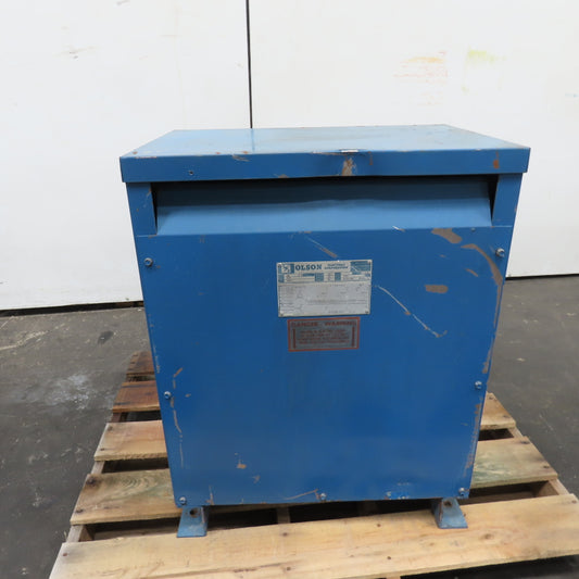 Olson 5241-AD 40kVA 3PH Dry Type Transformer Pri 460V Sec 460Y 50A 60HZ Tested
