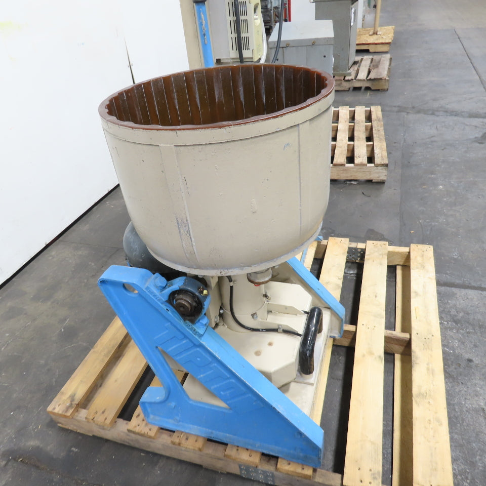 Tipton EFF 40 R 40L Centrifugal Disc Wet Media Finishing Machine 3Ph 230V 2HP