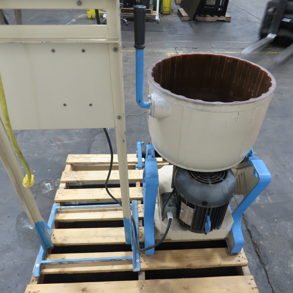 Tipton EFF 40 R 40L Centrifugal Disc Wet Media Finishing Machine 3Ph 230V 2HP