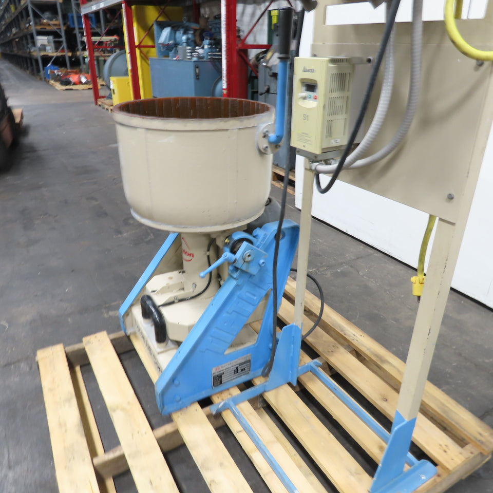 Tipton EFF 40 R 40L Centrifugal Disc Wet Media Finishing Machine 3Ph 230V 2HP