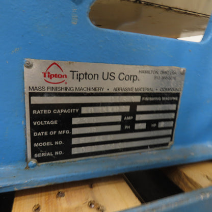 Tipton EFF 40 R 40L Centrifugal Disc Wet Media Finishing Machine 3Ph 230V 2HP
