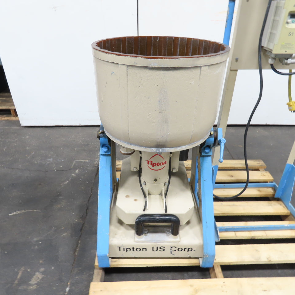 Tipton EFF 40 R 40L Centrifugal Disc Wet Media Finishing Machine 3Ph 230V 2HP