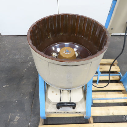 Tipton EFF 40 R 40L Centrifugal Disc Wet Media Finishing Machine 3Ph 230V 2HP