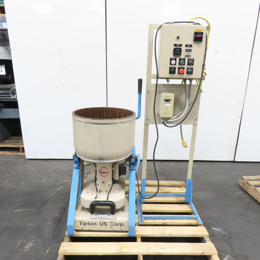 Tipton EFF 40 R 40L Centrifugal Disc Wet Media Finishing Machine 3Ph 230V 2HP