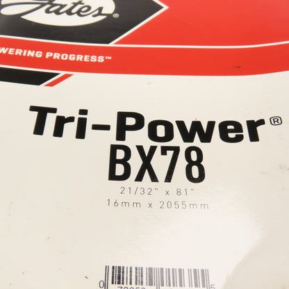 Gates BX78 Tri-Power Cogged V-Belt 21/32" x 81" Lot Of 2