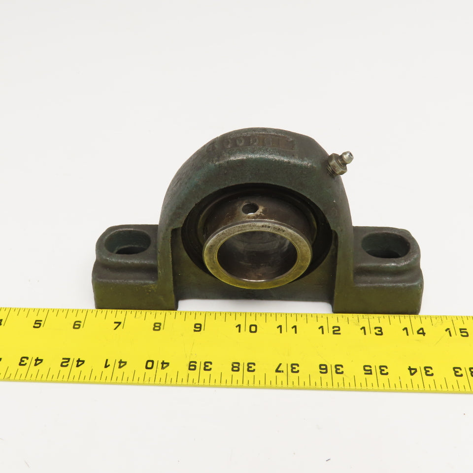 Dodge 1-3/4" Bore 2 Bolt Mount Pillow Block Bearing Unit Used