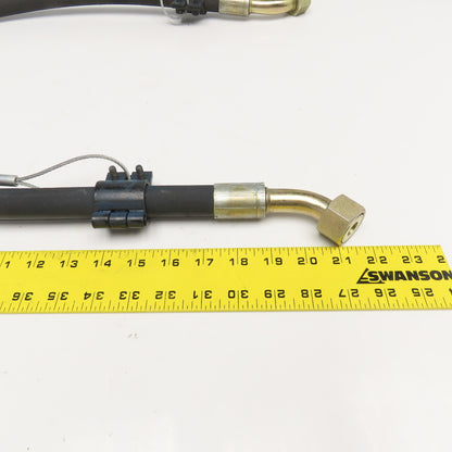5/8" Hydraulic Hose Assembly (-10) Female Flat Face 45° Fitted 3625 PSI 52" Long