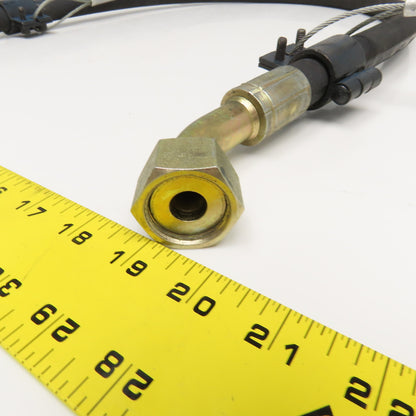 5/8" Hydraulic Hose Assembly (-10) Female Flat Face 45° Fitted 3625 PSI 52" Long