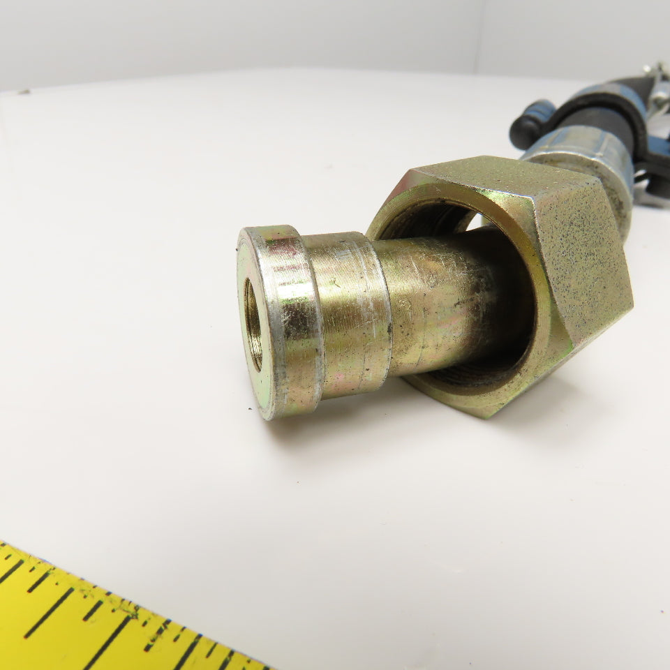 5/8" Hydraulic Hose Assembly (-10) Female Flat Face 45° Fitted 3625 PSI 52" Long