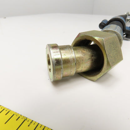 5/8" Hydraulic Hose Assembly (-10) Female Flat Face 45° Fitted 3625 PSI 52" Long