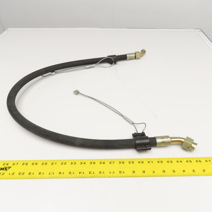 5/8" Hydraulic Hose Assembly (-10) Female Flat Face 45° Fitted 3625 PSI 52" Long