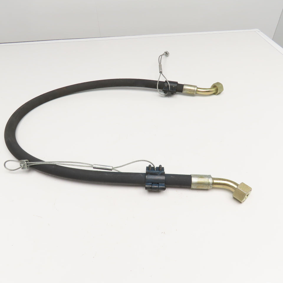 5/8" Hydraulic Hose Assembly (-10) Female Flat Face 45° Fitted 3625 PSI 52" Long