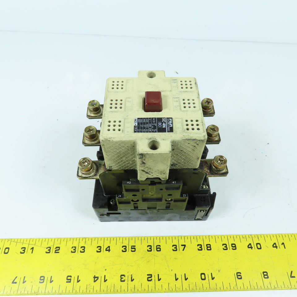 Fuji SC-4N 600V Magnetic Contactor 37kW 135A 100-127V Coil