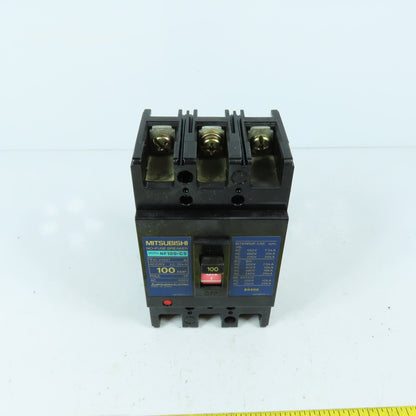 Mitsubishi NF100-CS 100A 100A 3-Pole Circuit Breaker 600VAC