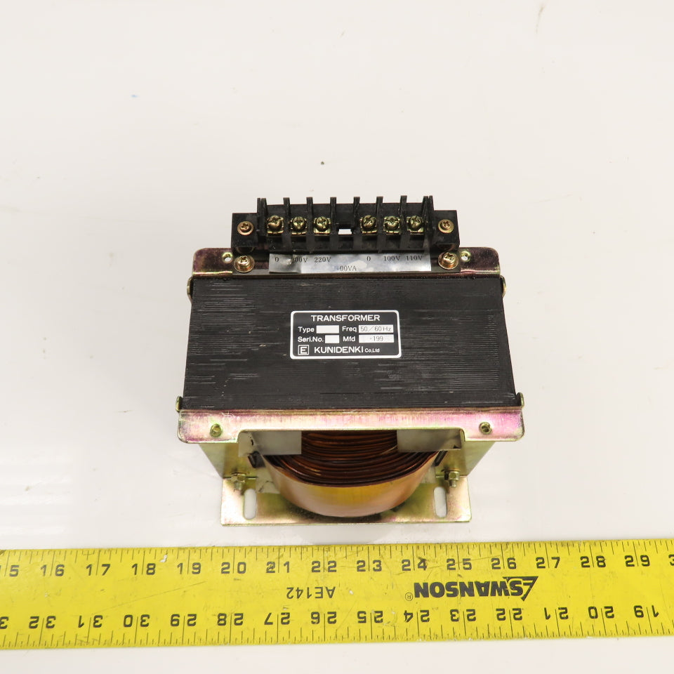 Kunidenki 500VA Control Transformer Pri 200/220V Sec 100/110V 1PH 50/60HZ