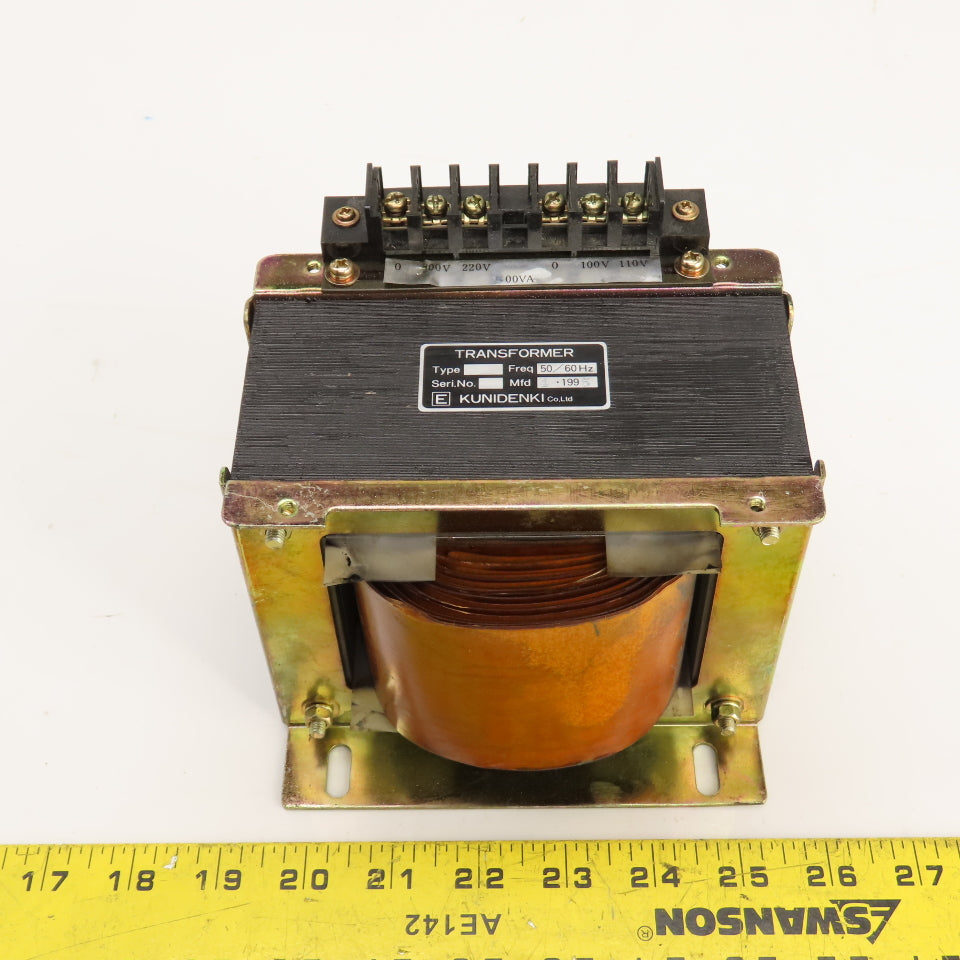 Kunidenki 500VA Control Transformer Pri 200/220V Sec 100/110V 1PH 50/60HZ