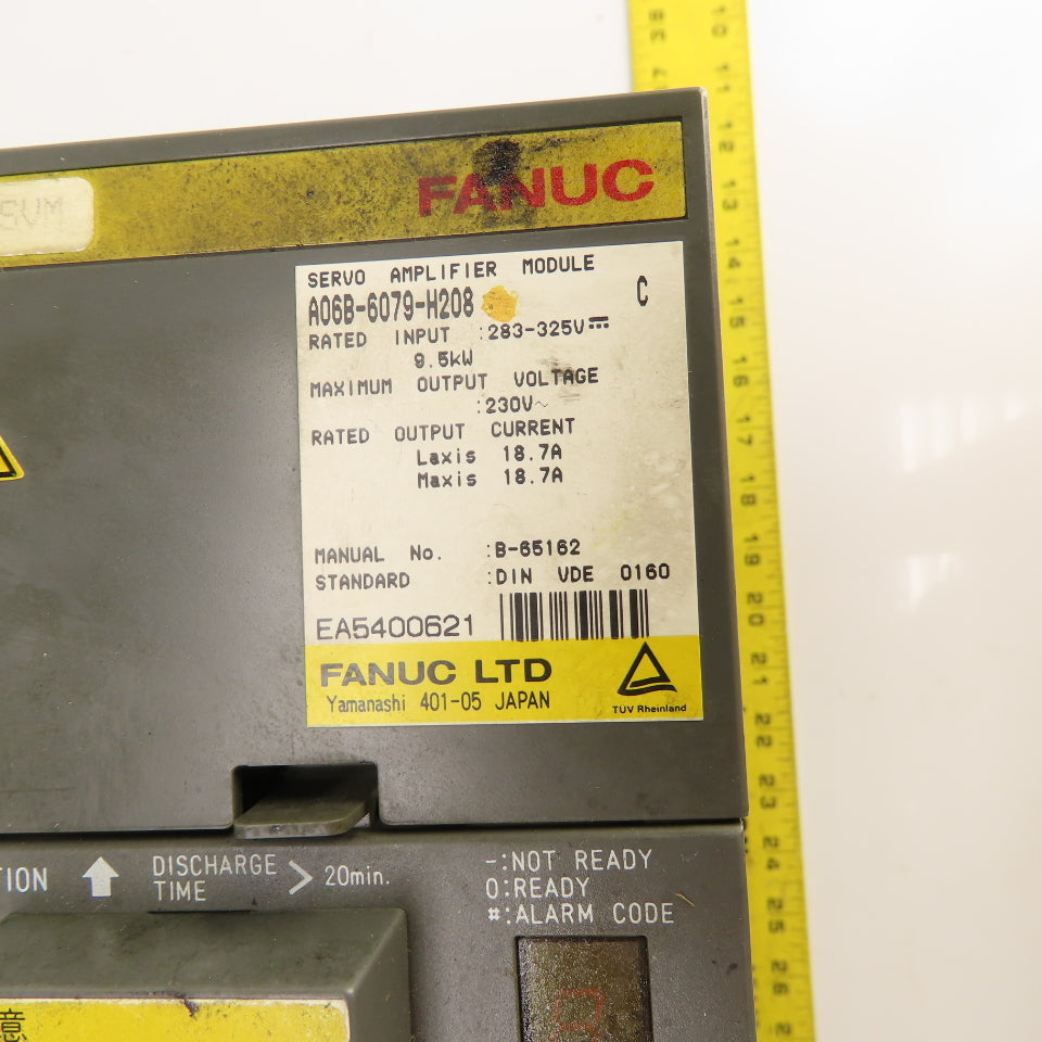Fanuc A06B-6079-H208 SerC 2 Axis Servo Amplifier Module