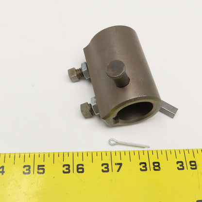 1" Bore Integrated Key Steering Shaft Coupling 1/4" Key 3/8" Pin