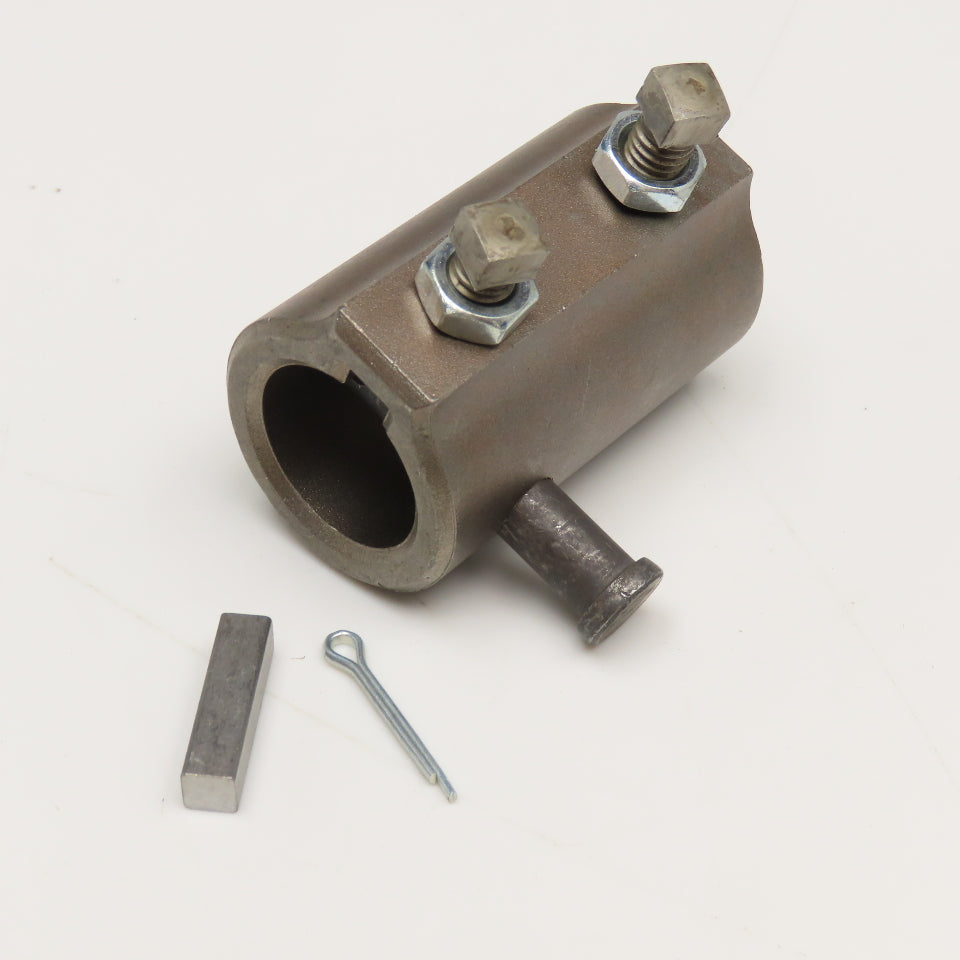 1" Bore Integrated Key Steering Shaft Coupling 1/4" Key 3/8" Pin